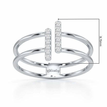 Just Meeting Silver Ring - White Gold - Image 2