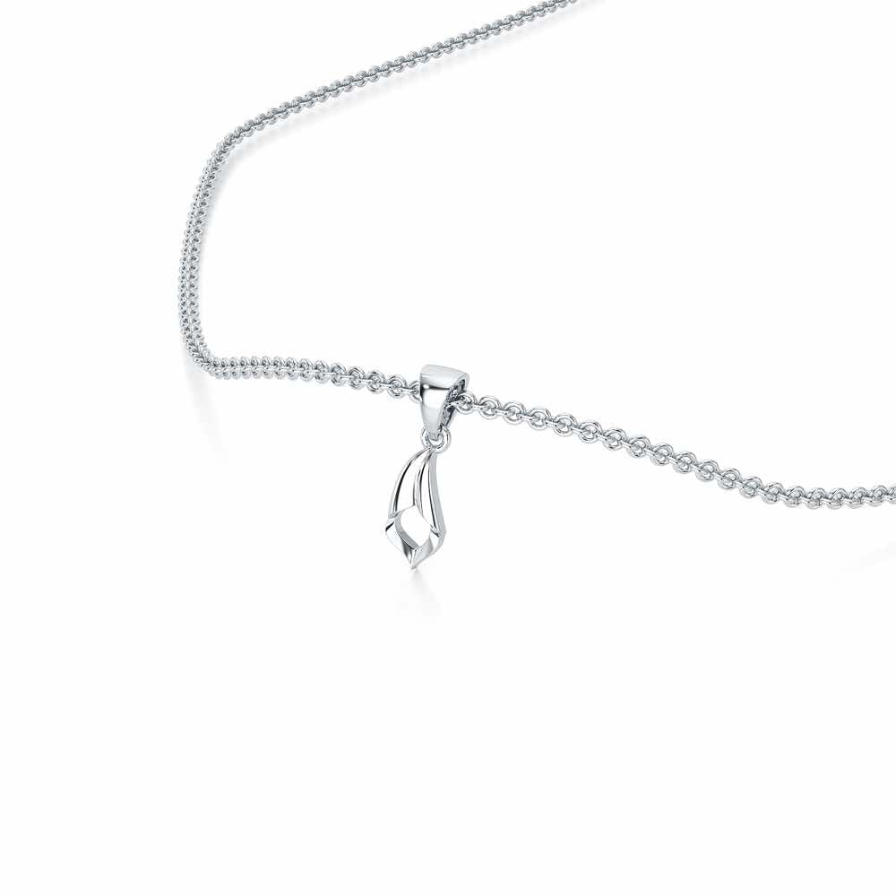 Fin Shine Gold Pendant - White Gold - Image 2