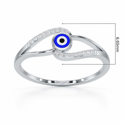 Good Fortune Silver Ring - White Gold - Image 5