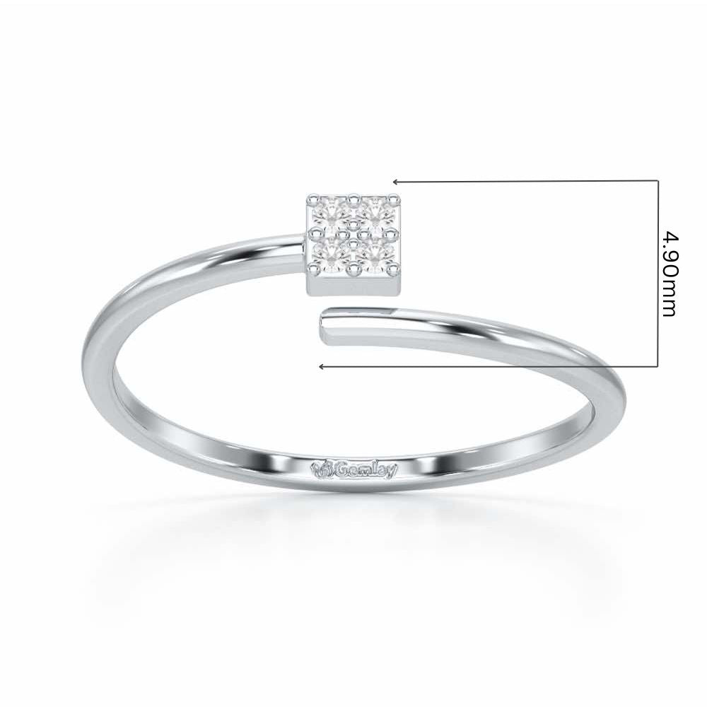 Luminance Silver Ring - White Gold - Image 5