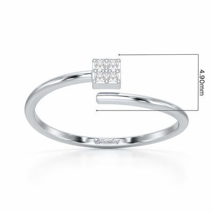 Luminance Silver Ring - White Gold - Image 5