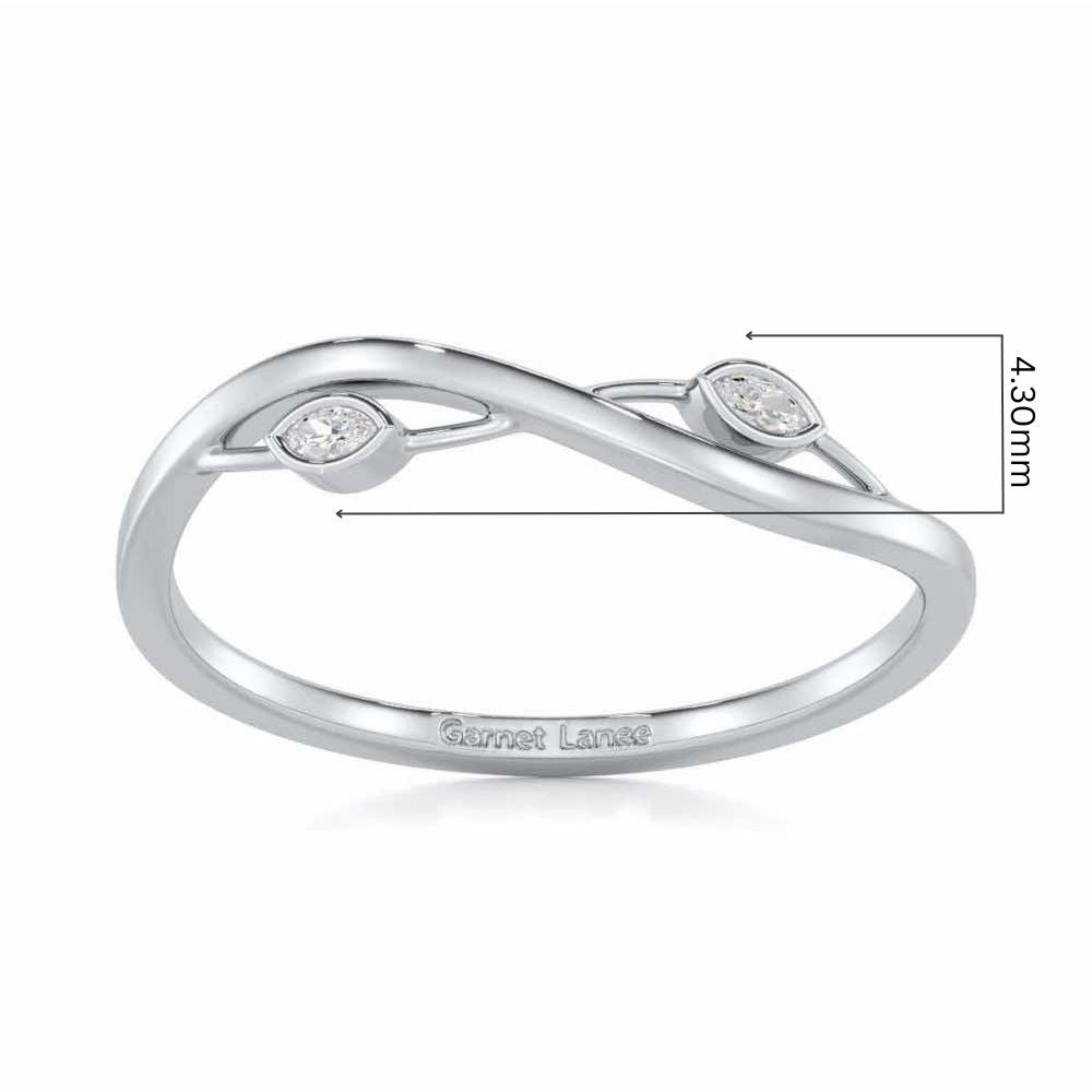 Brilliant Blaze Silver Ring - White Gold - Image 5