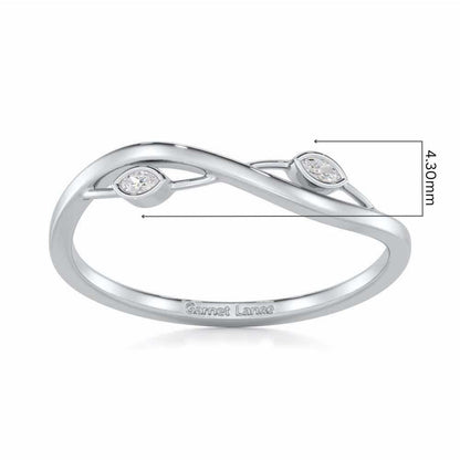 Brilliant Blaze Silver Ring - White Gold - Image 5