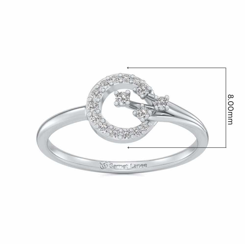 Subtle Glow Silver Ring - White Gold - Image 5