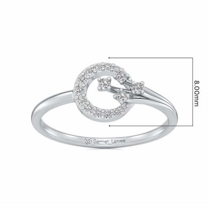 Subtle Glow Silver Ring - White Gold - Image 5