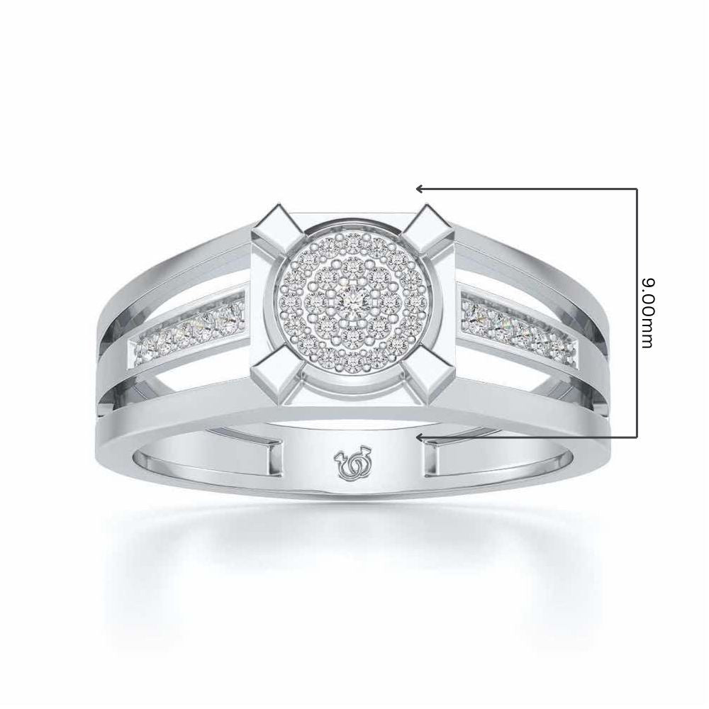 Mesmerizing Ring For Men - White Gold - Image 5