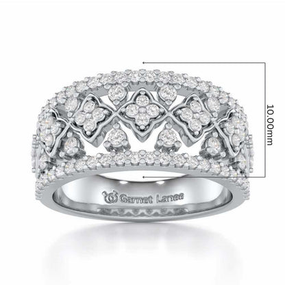 Suave Spark Silver Ring - White Gold - Image 5