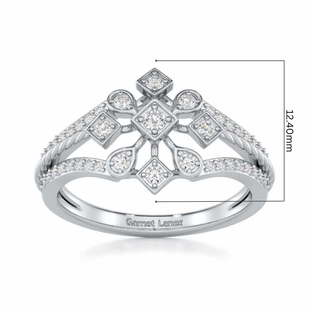 Blessed Shine Silver Ring - White Gold - Image 5