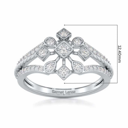 Blessed Shine Silver Ring - White Gold - Image 5