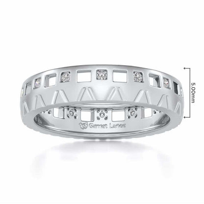 Era Silver Band Ring - White Gold - Image 5