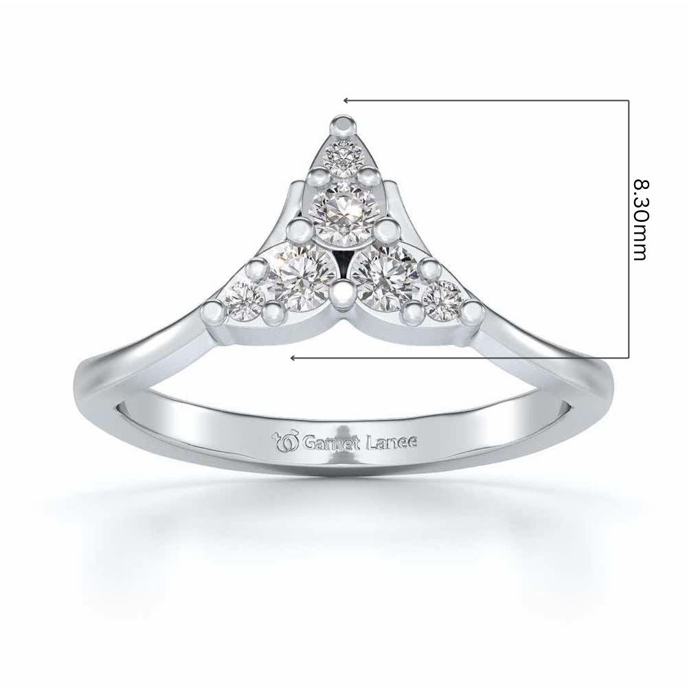 Diti Silver Ring - White Gold - Image 5