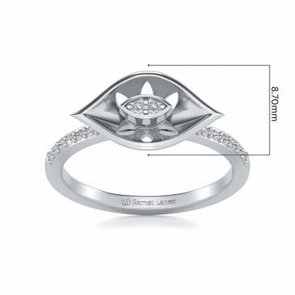 Ishani Silver Ring - White Gold - Image 5