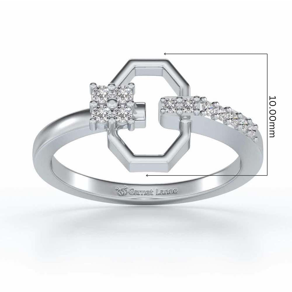 Anya Silver Ring - White Gold - Image 5