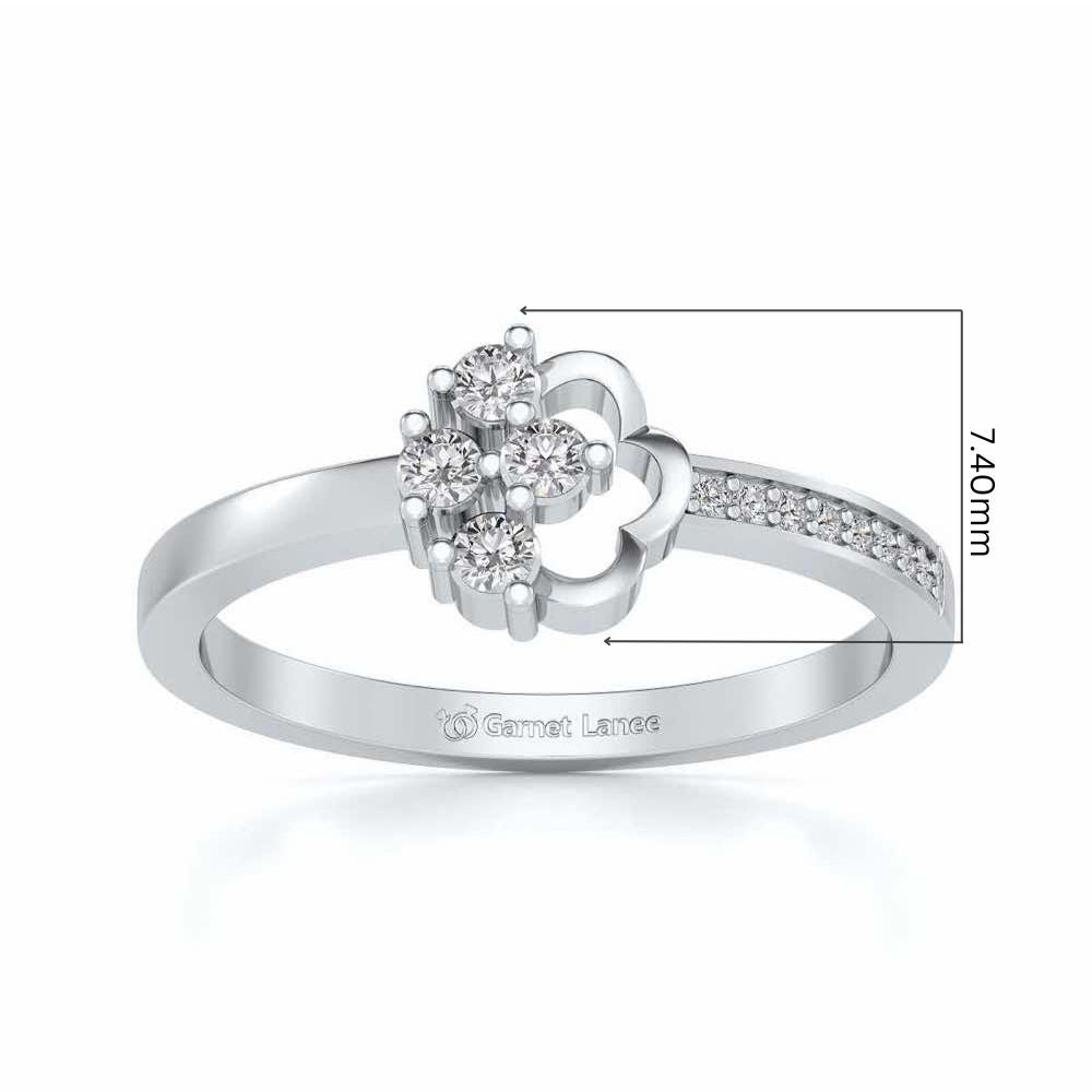Stringzi Silver Ring - White Gold - Image 5
