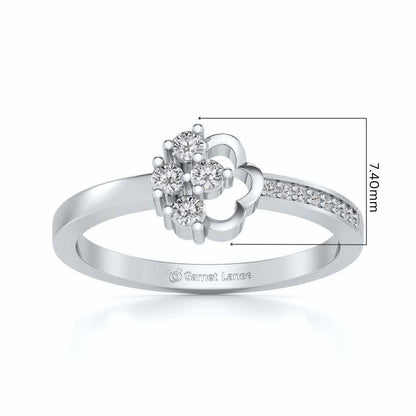 Stringzi Silver Ring - White Gold - Image 5