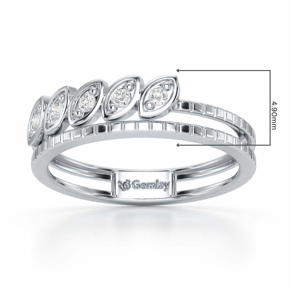 Lord Charm Silver Ring - White Gold - Image 2