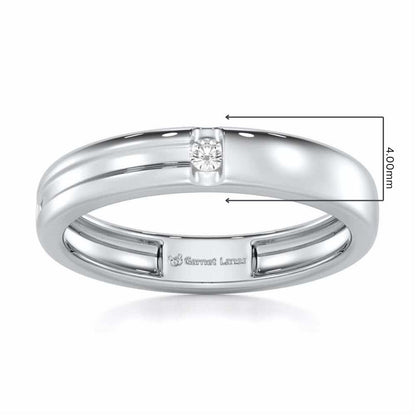 Regal Unity Men Solitaire Ring - White Gold - Image 5