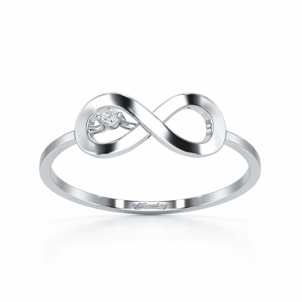 Tentacle Silver Ring - White Gold - Image 2