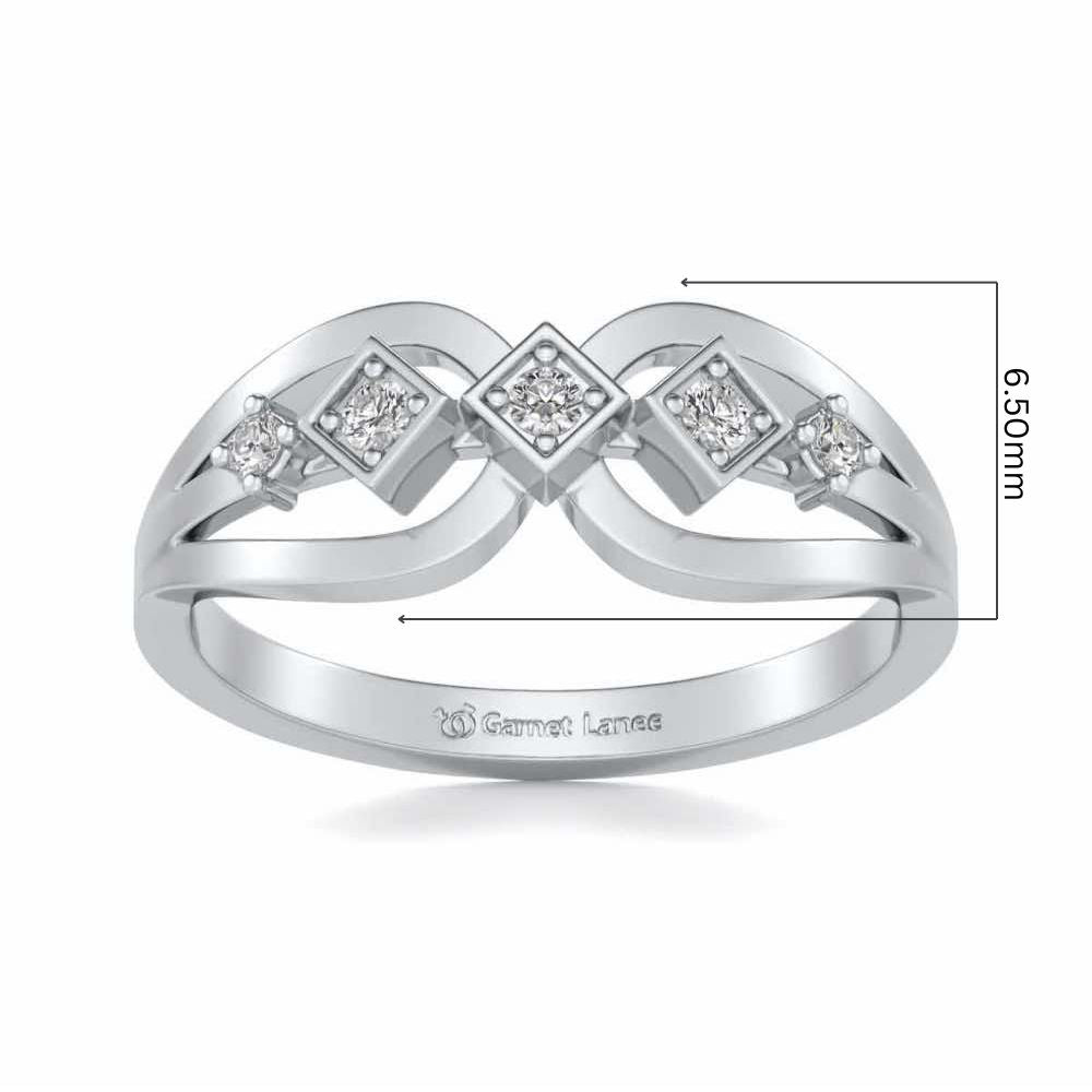 Delectable Shine Silver Ring - White Gold - Image 5