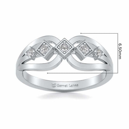 Delectable Shine Silver Ring - White Gold - Image 5