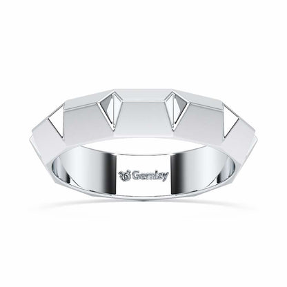 Marigold Silver Ring - White Gold - Image 2