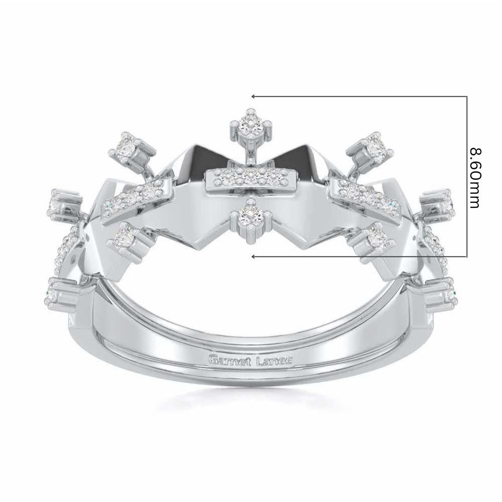 Sheen Party Silver Ring - White Gold - Image 5