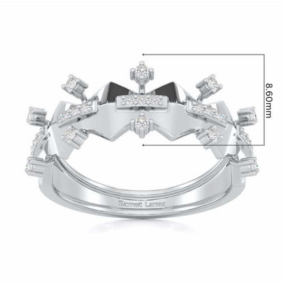 Sheen Party Silver Ring - White Gold - Image 5