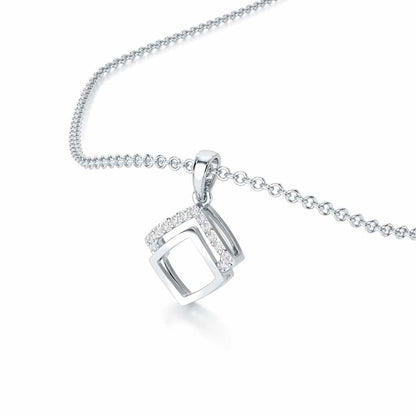 Celestial Eye Silver Pendant - White Gold - Image 2
