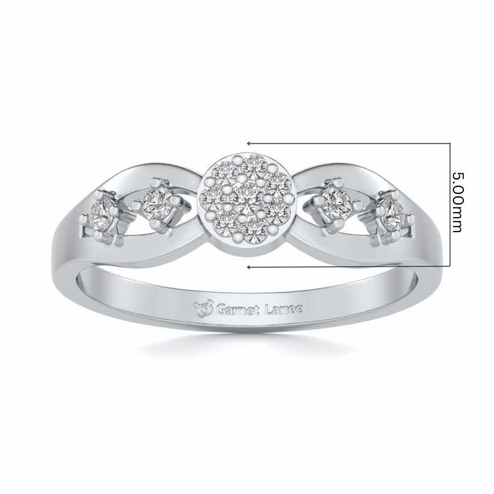Harita Silver Ring - White Gold - Image 5