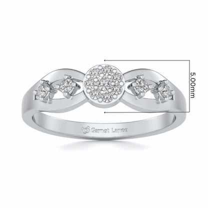 Harita Silver Ring - White Gold - Image 5