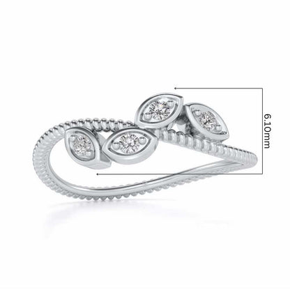 Chakshu Silver Ring - White Gold - Image 5