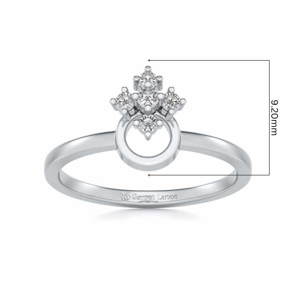 Garima Silver Ring - White Gold - Image 5