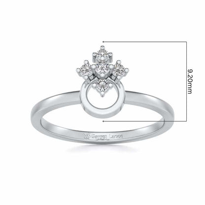 Garima Silver Ring - White Gold - Image 5