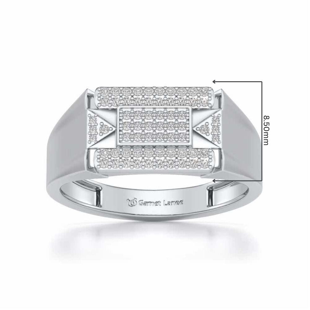 Splediferous Silver Ring For Men - White Gold - Image 5