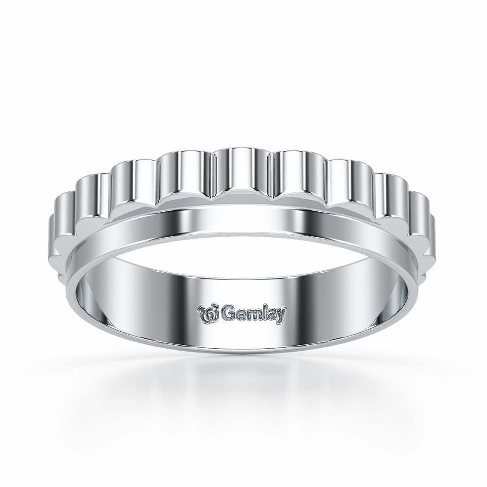 Delphine Silver Ring - White Gold - Image 2