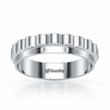 Delphine Silver Ring - White Gold - Image 2