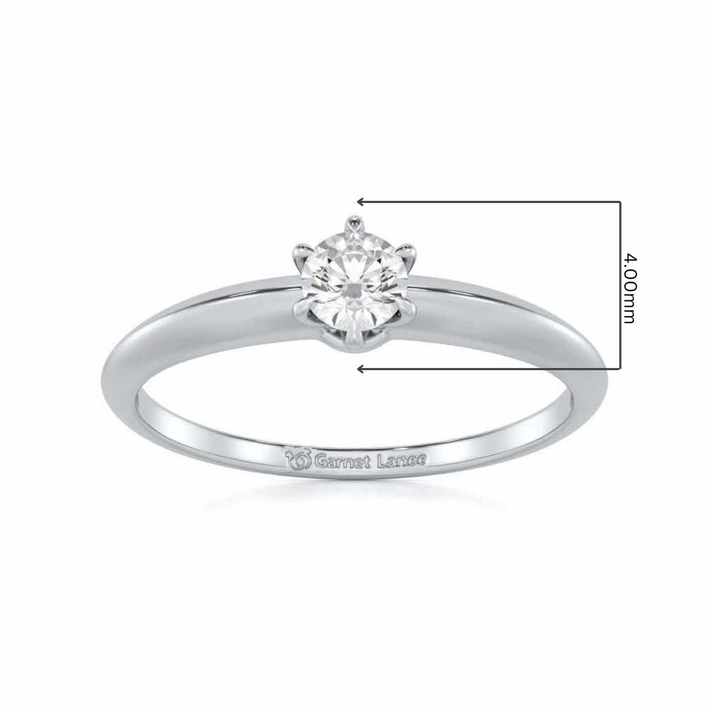 Imperial Beacon Women Solitaire Ring - White Gold - Image 5