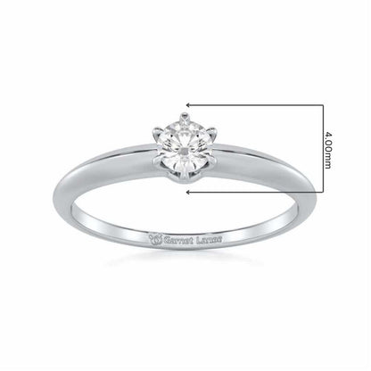 Imperial Beacon Women Solitaire Ring - White Gold - Image 5