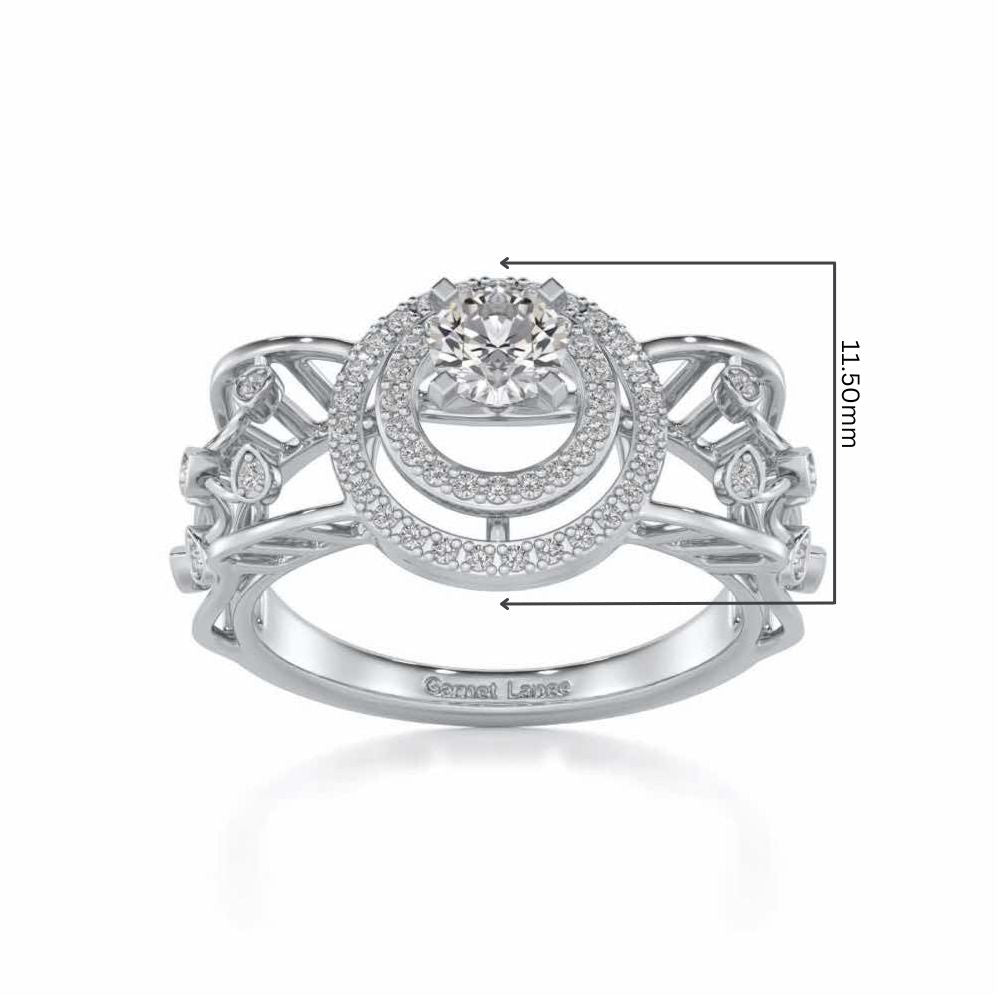 Moksha Solitaire Ring - White Gold - Image 5