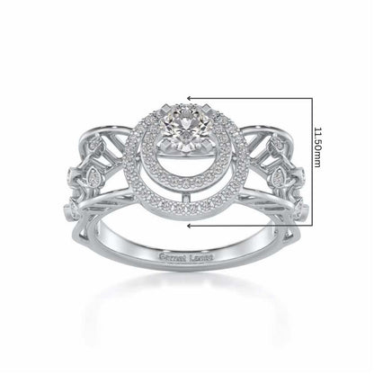 Moksha Solitaire Ring - White Gold - Image 5