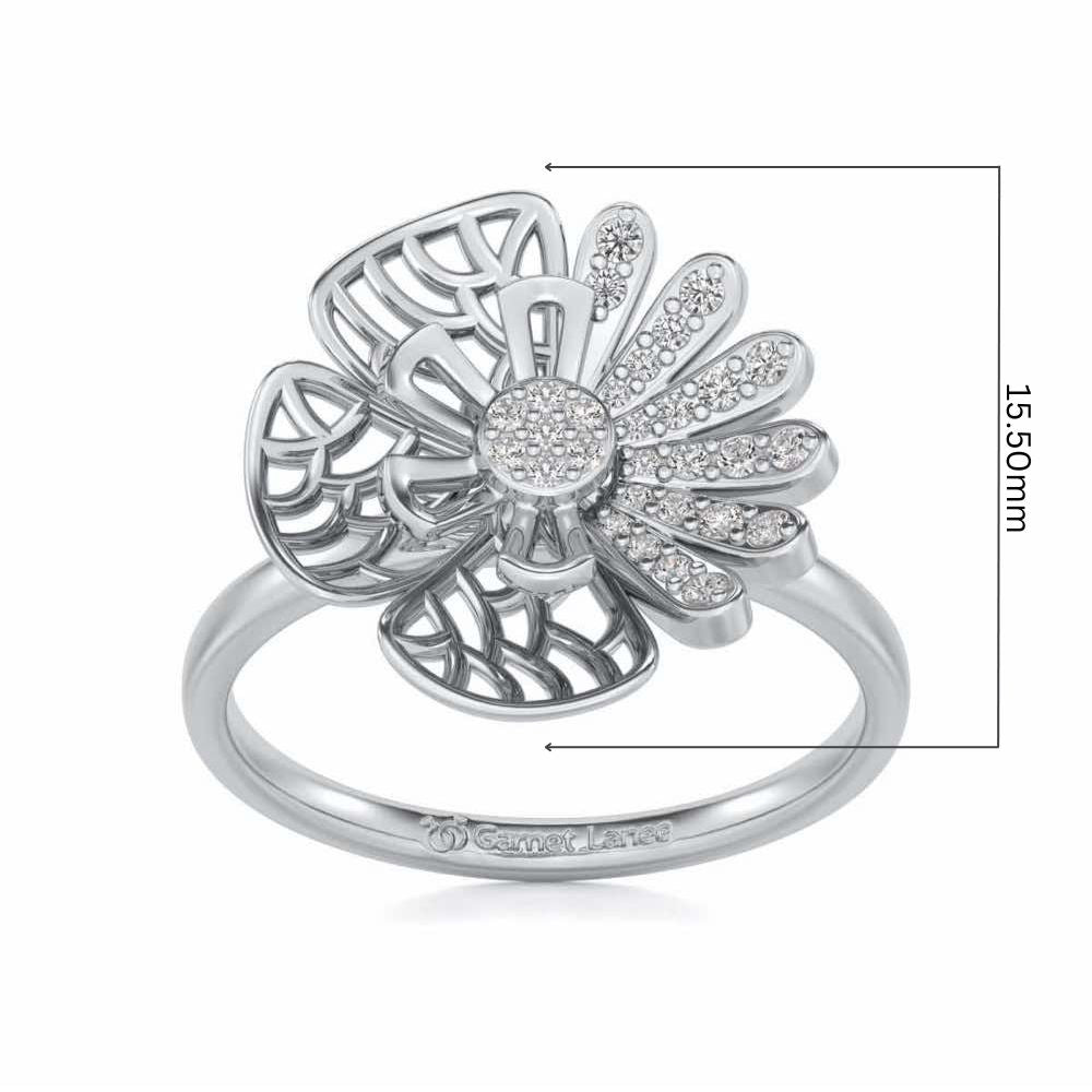 Transform Eye Silver Ring - White Gold - Image 5