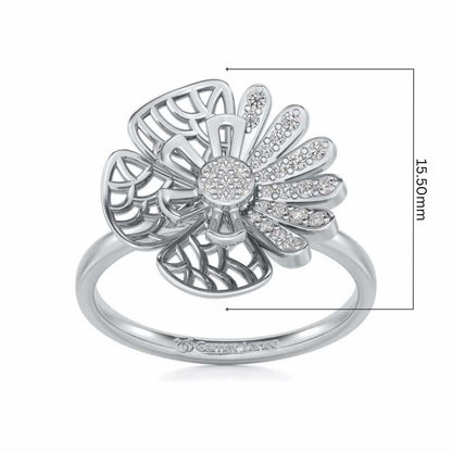 Transform Eye Silver Ring - White Gold - Image 5