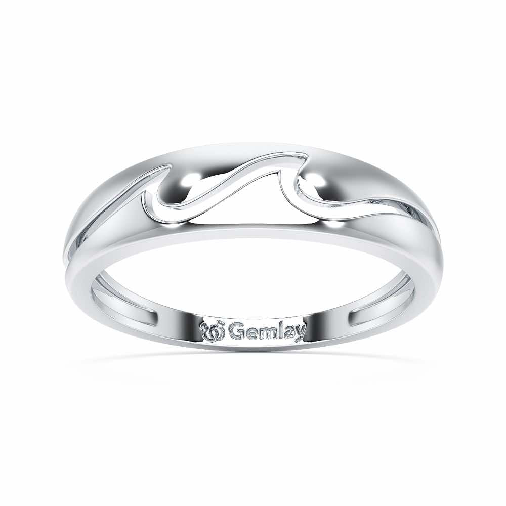 The Sage Silver Ring - White Gold - Image 2
