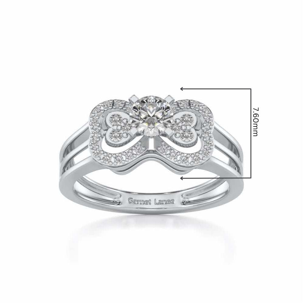 Pallavi Solitaire Ring - White Gold - Image 5