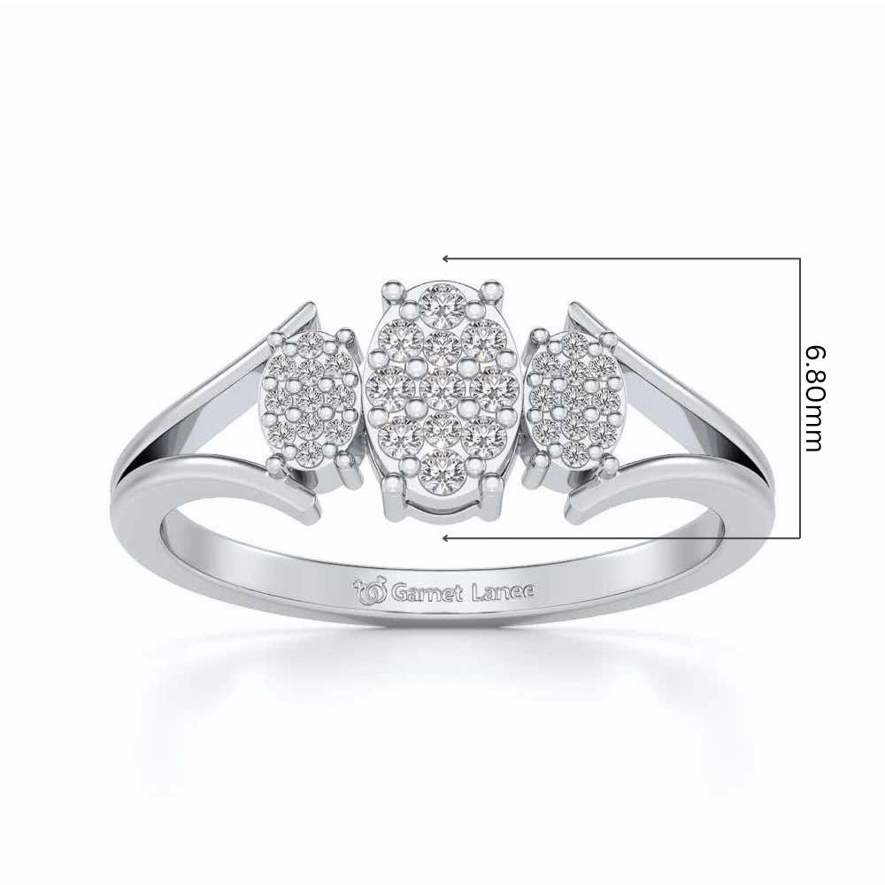 Chasmum Silver Ring - White Gold - Image 5