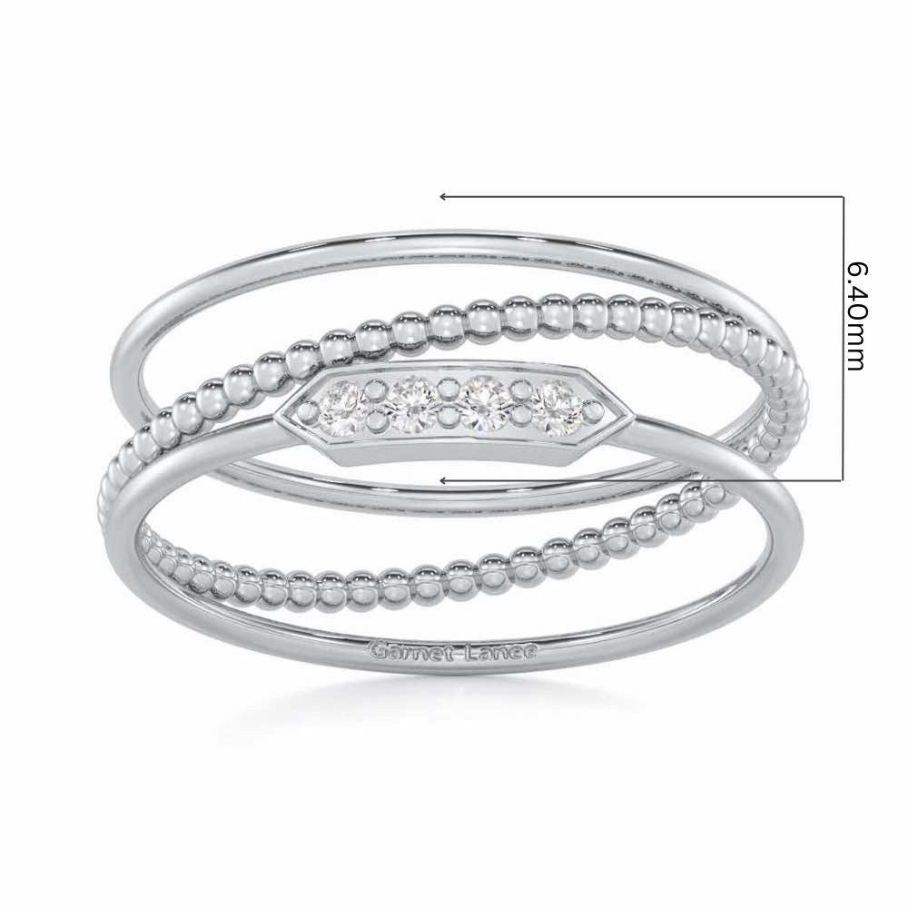 Perfect Purity Silver Ring - White Gold - Image 5
