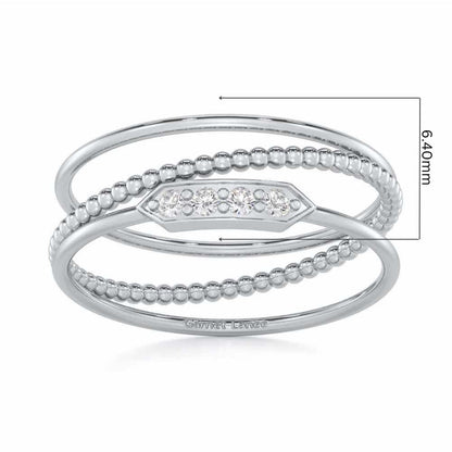 Perfect Purity Silver Ring - White Gold - Image 5