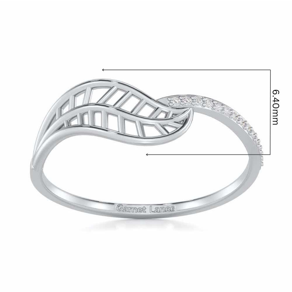 Pure Pleasure Silver Ring - White Gold - Image 5