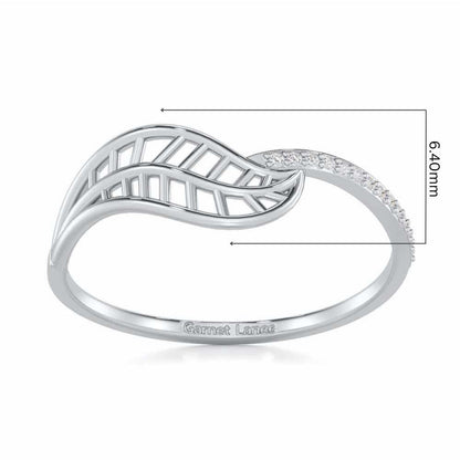 Pure Pleasure Silver Ring - White Gold - Image 5