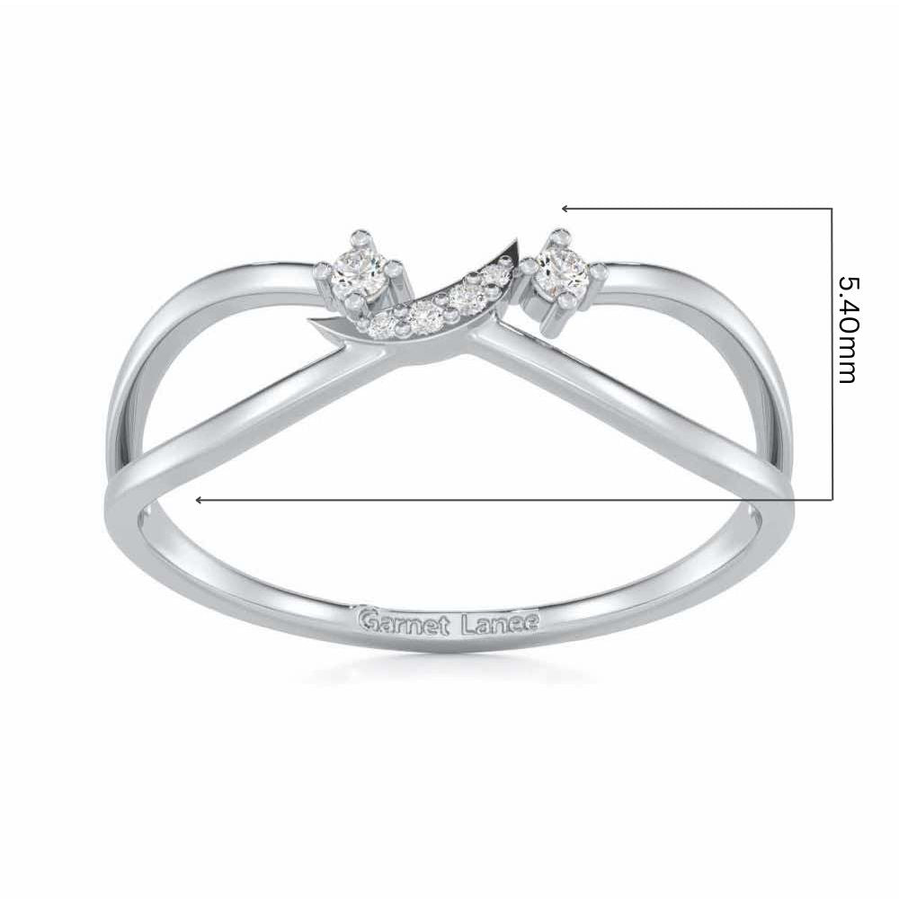 Angelic Aura Silver Ring - White Gold - Image 5